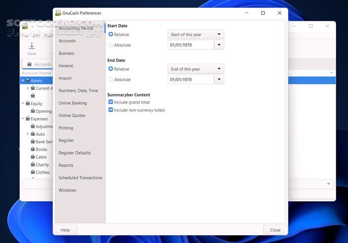 دانلود GnuCash 5.13 - دانلود حسابداری - سافت گذر