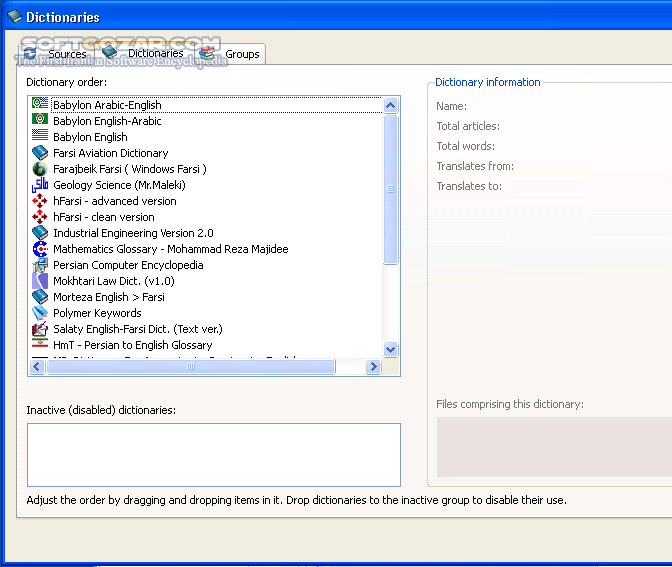 دانلود GoldenDict 1.0.1 + Portable with Farsi English Arabic German Russian Swedish Glossary - دانلود فرهنگ لغت قدرتمند و چند زبانه با بهترین فرهنگ‌های فارسی - عربی - انگلیسی - آلمانی - روسی - سوئدی و... - سافت گذر