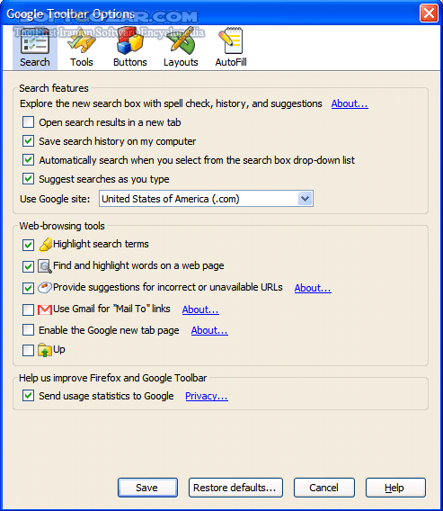 دانلود Google Toolbar for Firefox 7.1.2011.0512b - دانلود جدیدترین نسخه نوار ابزار گوگل برای مرورگر فایرفاکس - سافت گذر
