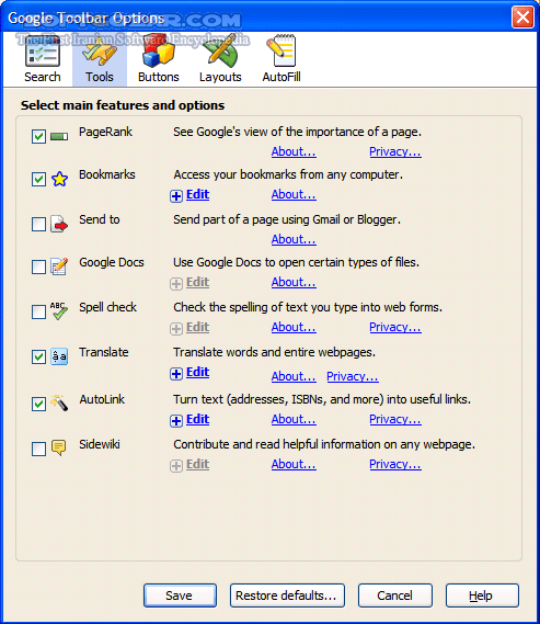 دانلود Google Toolbar for Firefox 7.1.2011.0512b - دانلود جدیدترین نسخه نوار ابزار گوگل برای مرورگر فایرفاکس - سافت گذر