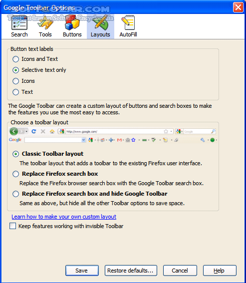 دانلود Google Toolbar for Firefox 7.1.2011.0512b - دانلود جدیدترین نسخه نوار ابزار گوگل برای مرورگر فایرفاکس - سافت گذر