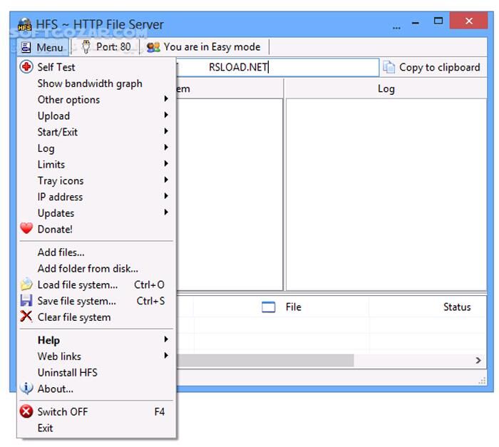 دانلود HFS HTTP File Server (Version 3) 0.57.26 - دانلود سرور و اشتراک گذاری فایل ها در اینترنت - سافت گذر