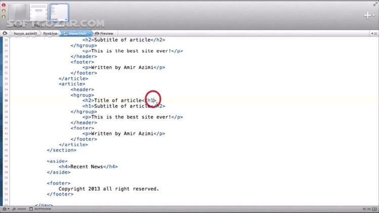 دانلود دوره آموزش ویدئویی HTML5 به زبان فارسی - برنامه‌نویسی وبسایت با اچ‌تی‌ام‌ال۵ - دانلود آموزش فارسی HTML5 - سافت گذر