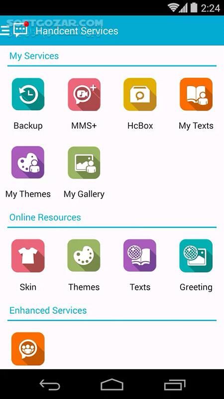 دانلود Handcent Next SMS 11.6.3 for Android +5.0 - دانلود نرم افزار مدیریت اس ام اس برای اندروید - سافت گذر