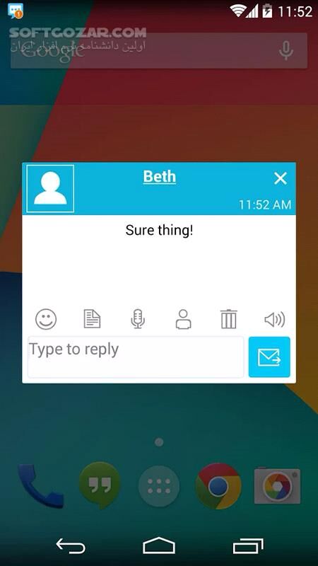 دانلود Handcent Next SMS 11.6.3 for Android +5.0 - دانلود نرم افزار مدیریت اس ام اس برای اندروید - سافت گذر