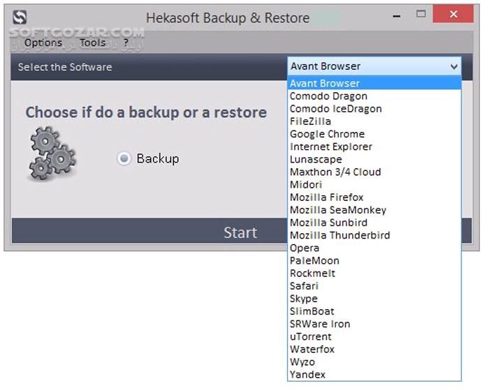 دانلود Hekasoft Backup & Restore 0.96 - دانلود تهیه بک آپ  و ریکاوری اطلاعات مرورگرها - سافت گذر