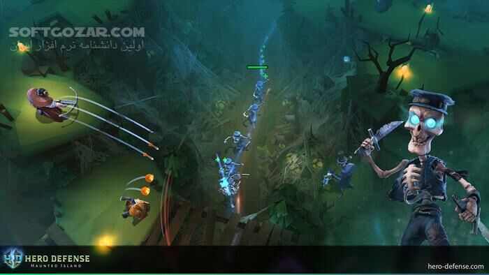 دانلود Hero Defense - Haunted Island - دانلود بازی دفاع قهرمان جزیره خالی از سکنه - سافت گذر