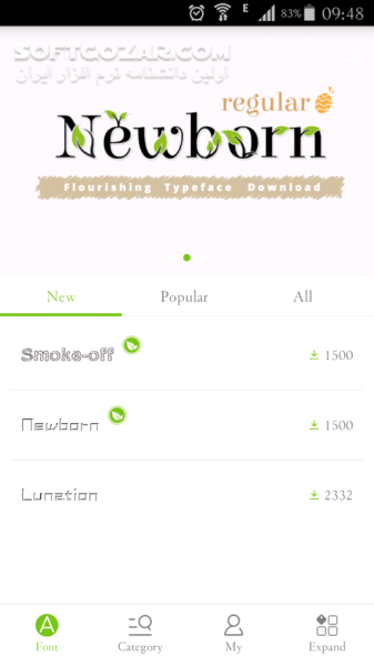 دانلود HiFont 7.7.7 for Android +2.3 - دانلود تغییر فونت اندروید برای اندروید - سافت گذر