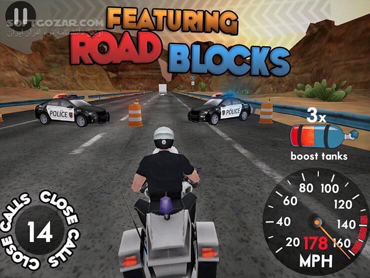 دانلود Highway Rider 2.2.2 for Android +2.3 - دانلود بازی موتورسواری در بزرگراه برای اندروید - سافت گذر