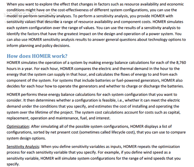 دانلود Getting Started Guide For HOMER Legacy - دانلود کتاب هومر - سافت گذر