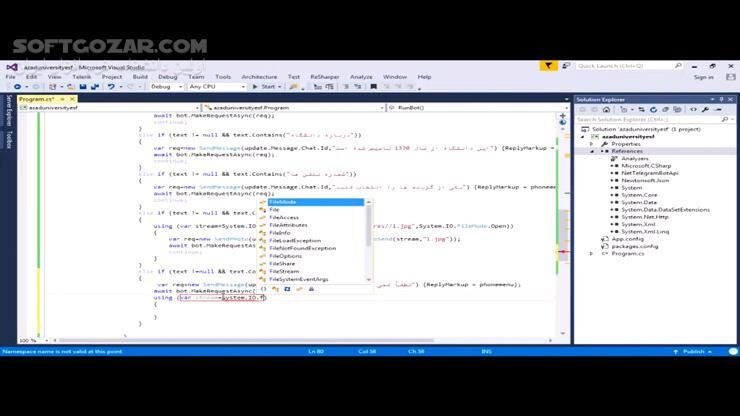دانلود آموزش ساده و حرفه ای ساخت ربات تلگرام به زبان سی‌شارپ - دانلود آموزش ساخت ربات تلگرام - سافت گذر