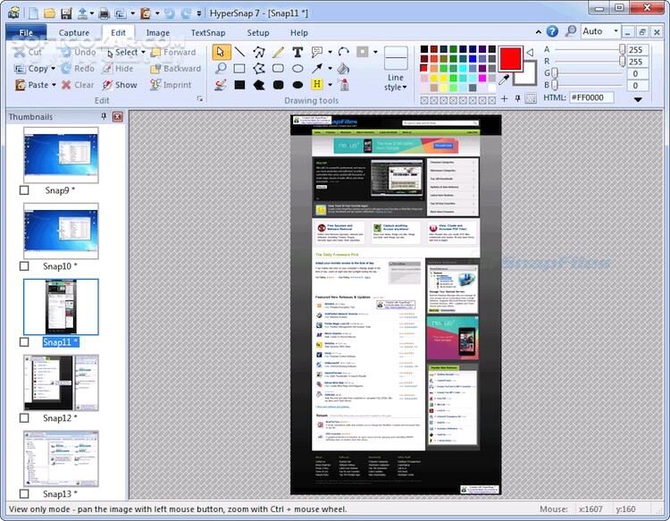 دانلود HyperSnap 9.6.0 - دانلود هایپر اسنپ عکس گرفتن از صفحه نمایش - سافت گذر