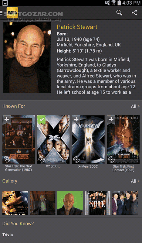 دانلود IMDb Movies & TV 9.2.3.109230200 for Android +9.0 - دانلود برنامه رسمی اطلاعات فیلم برای اندروید - سافت گذر