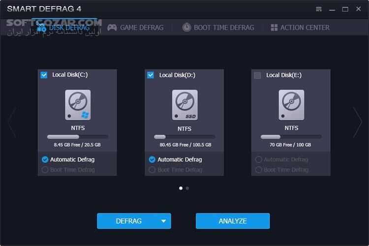 دانلود IObit Smart Defrag Pro 11.1.0.466 - دانلود دیفرگ هارد دیسک - سافت گذر