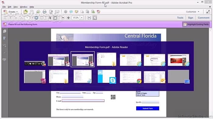 دانلود InfiniteSkills - Adobe Acrobat XI - Creating Forms Training Video - دانلود فیلم آموزش ایجاد و ویرایش فُرم‌ها در نرم‌افزار ادوبی اکروبات 11  - سافت گذر