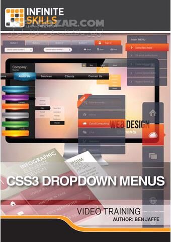 دانلود InfiniteSkills - CSS3 Dropdown Menus Training Video - دانلود فیلم آموزش ساخت منوهای کشویی با سی‌اِس‌اِس3 - سافت گذر