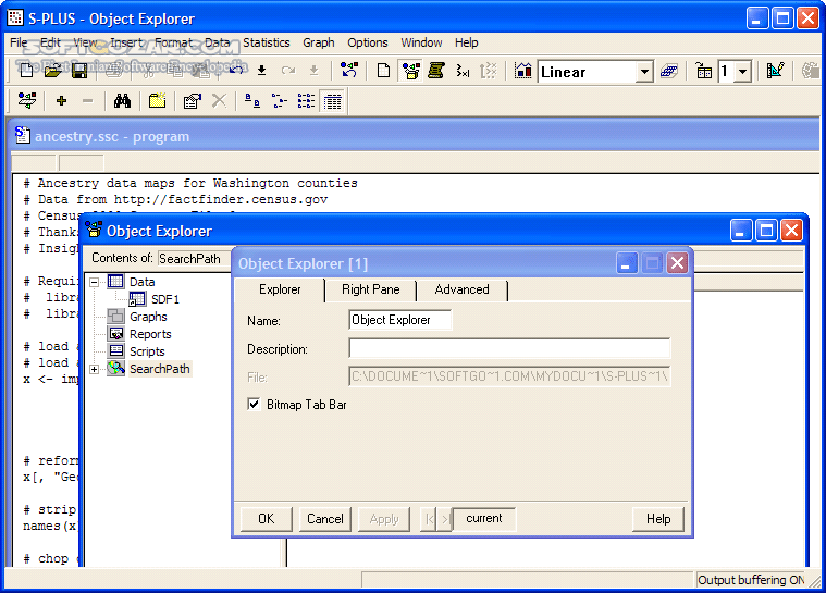 دانلود Insightful S-Plus 8.0 - دانلود نرم افزار تحلیل های کمی داده ها و مدل های آماری - سافت گذر
