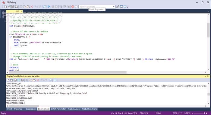 دانلود JP Software CMDebug 35.00.21 - دانلود اشکال‌زدایی اسکریپت‌های دسته‌ای - سافت گذر