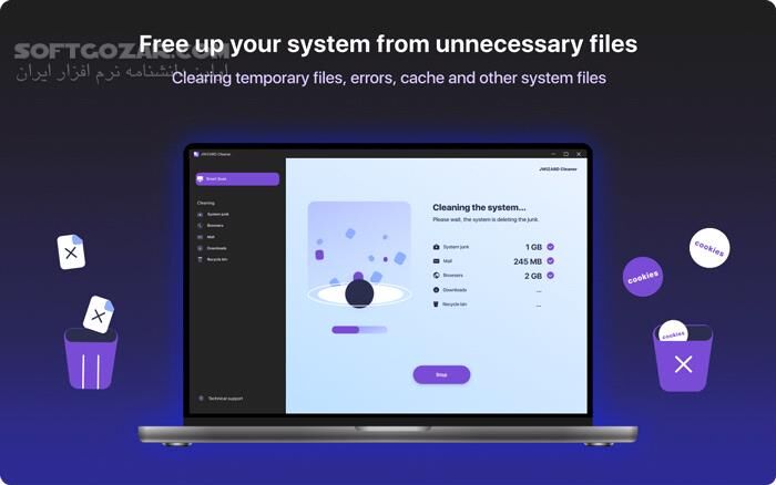 دانلود JWIZARD Cleaner 1.9.7 - دانلود پاکسازی ویندوز - سافت گذر