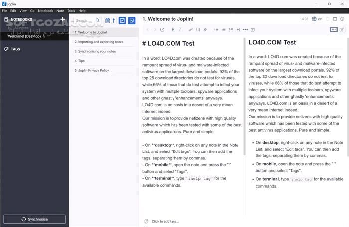 دانلود Joplin 3.4.12 + Portable - دانلود یادداشت برداری - سافت گذر