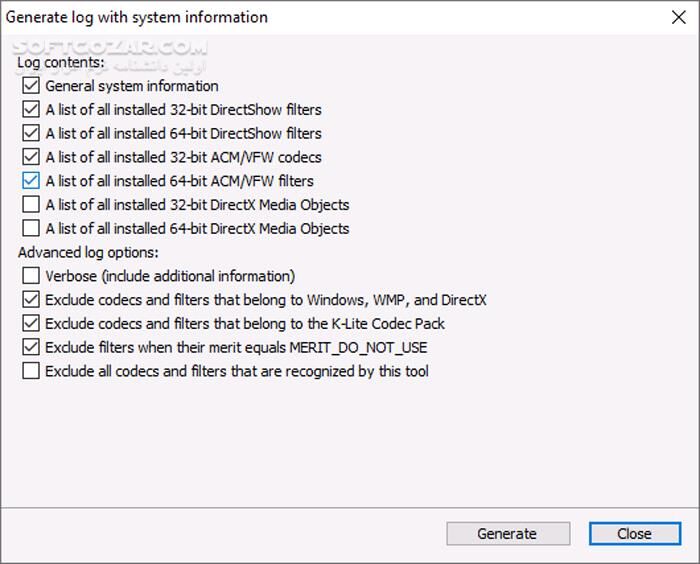 دانلود K-Lite Codec Tweak Tool 6.7.5 - دانلود مجموعه کدک پخش فیلم و صدا - سافت گذر
