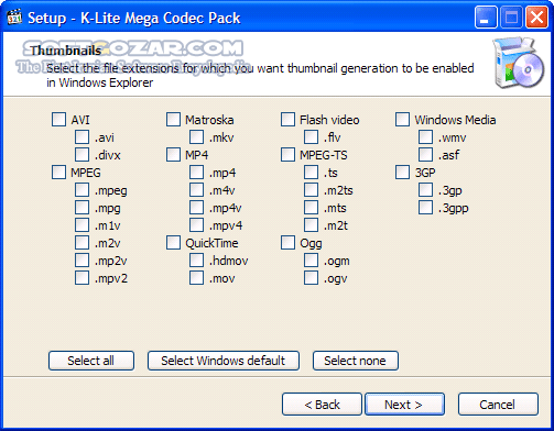 دانلود K-Lite Codec Pack 19.3.5 Mega - دانلود پخش فیلم و صدا کالایت - سافت گذر