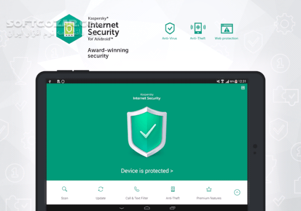 دانلود Kaspersky Internet Security & Antivirus 11.122.4.13875 for Android +7.0 - دانلود آنتی ویروس موبایل کاسپراسکای برای اندروید - سافت گذر