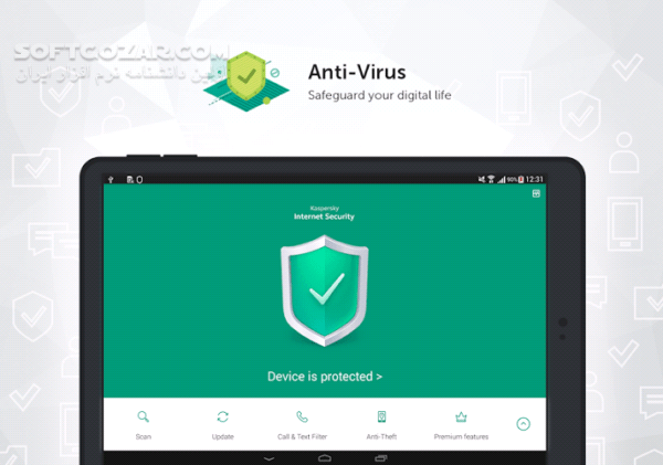 دانلود Kaspersky Internet Security & Antivirus 11.122.4.13875 for Android +7.0 - دانلود آنتی ویروس موبایل کاسپراسکای برای اندروید - سافت گذر
