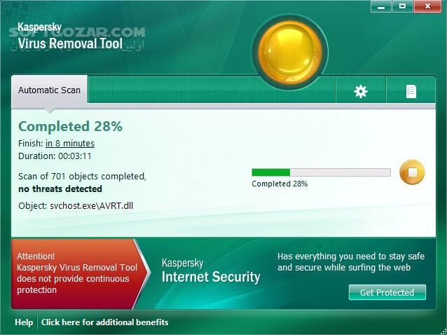 دانلود Kaspersky Virus Removal Tool 20.0.12.0 Update 2025.11.30 - دانلود حذف بدافزار کسپرسکی ویروس ریموول - سافت گذر