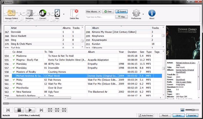 دانلود KataLib 5.1.0.0 - دانلود ویرایش، تبدیل و مدیریت موسیقی و فایل‌های صوتی - سافت گذر