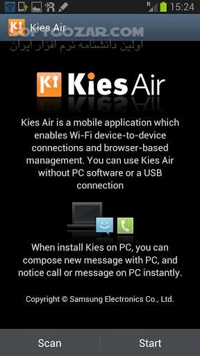 دانلود Kies Air 2.3.305032 for Android - دانلود نرم افزار مدیریت گوشی های سامسونگ از طریق کابل و وایرلس برای اندروید - سافت گذر