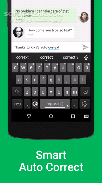 دانلود Kika Emoji Keyboard 6.6.9.510 for Android +4.1 - دانلود صفحه کلید کیکا برای اندروید - سافت گذر