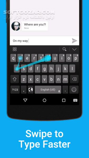 دانلود Kika Emoji Keyboard 6.6.9.510 for Android +4.1 - دانلود صفحه کلید کیکا برای اندروید - سافت گذر