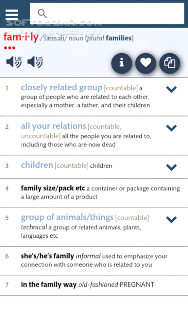 دانلود Longman Dictionary 6th Edition 2.4.2 for Android +4.1 - دانلود دیکشنری انگلیسی لانگمن، ویرایش ششم برای اندروید - سافت گذر