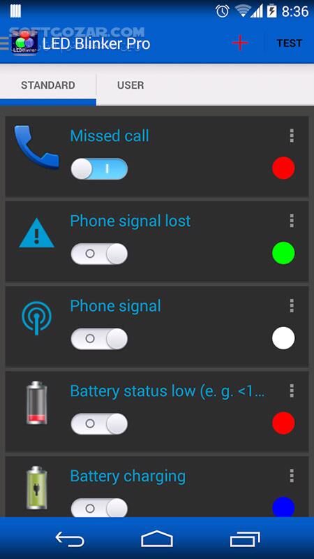 دانلود LED Blinker Notifications Pro 10.6.0 for Android +4.1 - دانلود اطلاع رسانی گوشی با چراغ برای اندروید - سافت گذر