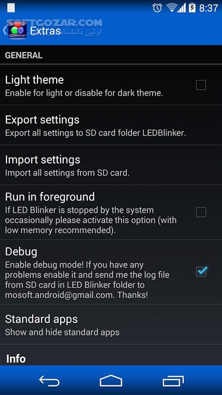 دانلود LED Blinker Notifications Pro 10.6.0 for Android +4.1 - دانلود اطلاع رسانی گوشی با چراغ برای اندروید - سافت گذر