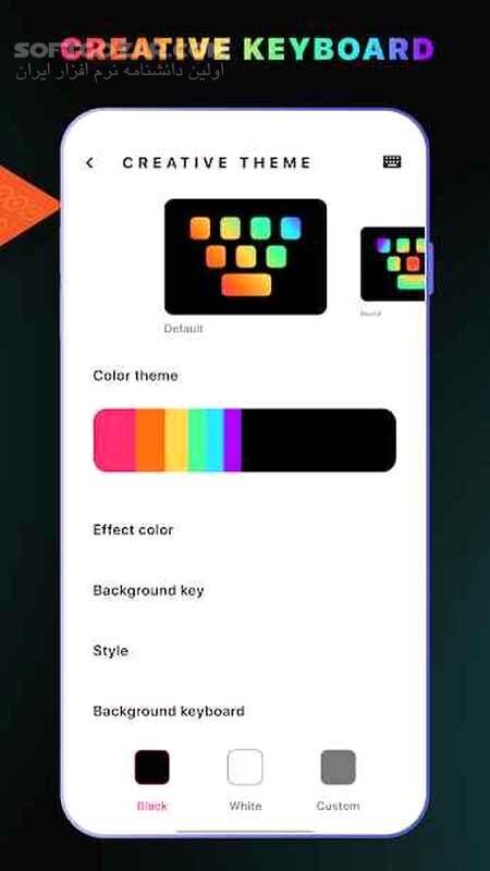 دانلود LED Keyboard Lighting 5.8.29 For Android +5.0 - دانلود کیبورد ال ای دی برای اندروید - سافت گذر