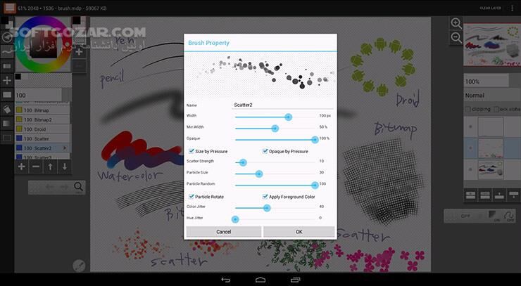 دانلود LayerPaint HD 1.11.7 for Android +4.1 - دانلود طراحی تصاویر با لایه بندی برای اندروید - سافت گذر