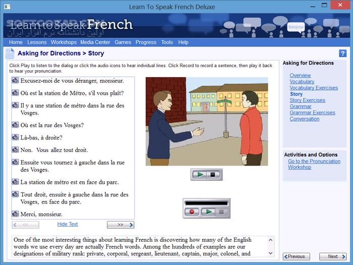 دانلود Learn to Speak French Deluxe 12.0.0.21 - دانلود آموزش زبان فرانسه - سافت گذر