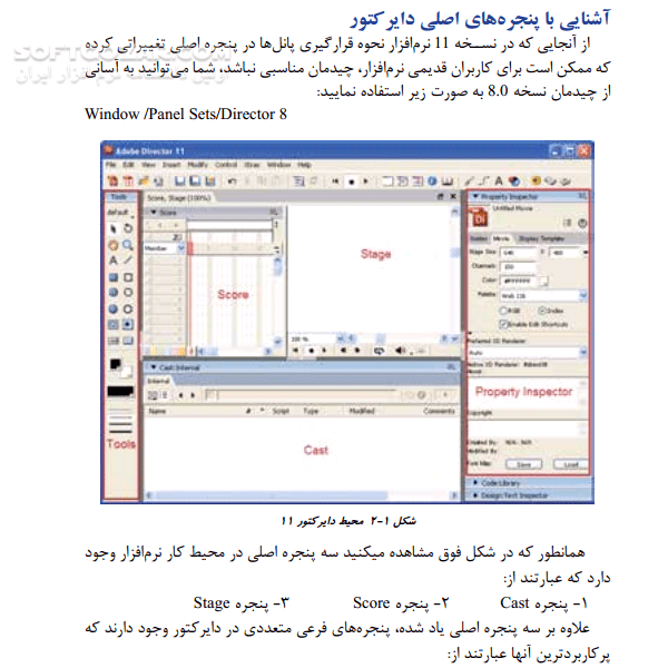 دانلود کاربر Director - دانلود کتاب آموزش دایرکتور - سافت گذر