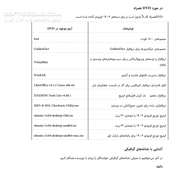 دانلود آموزش کاربردی لینوکس با اوبونتو  14.04 - دانلود کتاب آشنایی با نرم افزار اوبونتو - سافت گذر