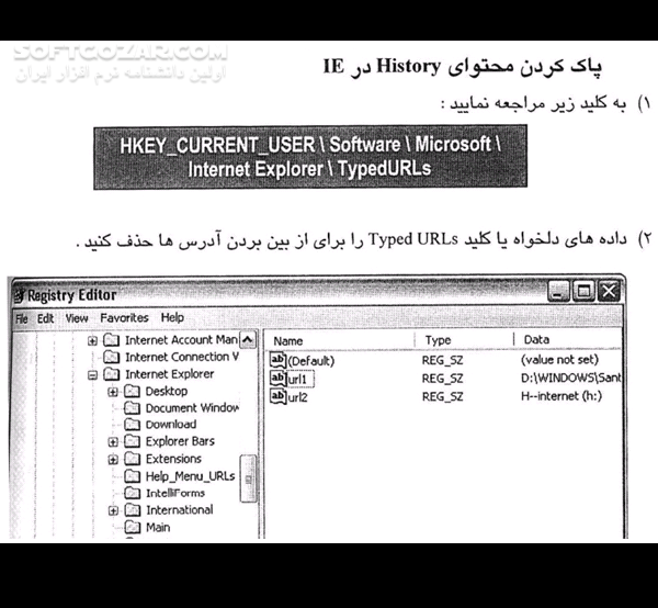 دانلود مقدمه ای بر Registry - دانلود کتاب آموزش رجیستری - سافت گذر