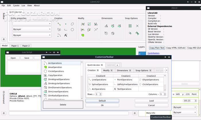 دانلود LibreCAD 2.2.1.2 - دانلود طراحی مهندسی - سافت گذر