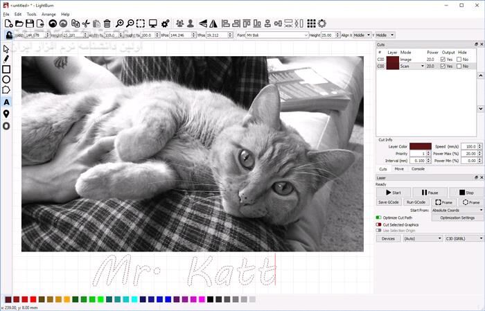 دانلود LightBurn 2.0.03 - دانلود برش لیزری - سافت گذر