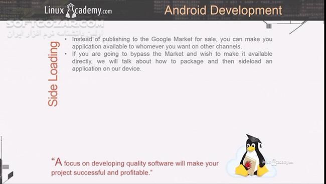 دانلود LinuxAcademy.com - Introduction To Android Development - دانلود فیلم آموزش آشنایی با سیستم عامل اندروید و ساخت و توسعه‌ی اپلیکیشن‌های اندرویدی - سافت گذر
