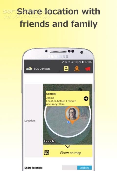 دانلود Friend & Family Locator + v2.6.5 for Android +4.1 - دانلود بهترین نرم افزار موقعیت یاب اندرویدی برای اندروید - سافت گذر
