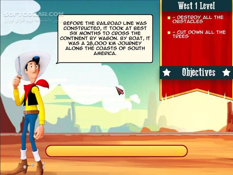 دانلود Lucky Luke - Transcontinental Railroad - دانلود بازی لوک خوش‌شانس - راه آهن قاره‌پیما - سافت گذر