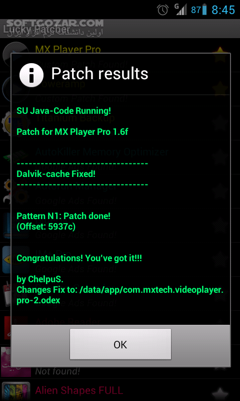 دانلود Lucky Patcher 11.9.6 For Android +4.0 - دانلود لاکی پچر برای اندروید - سافت گذر