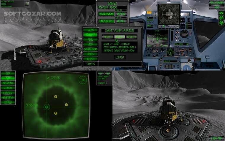 دانلود Lunar Flight 1.84 + Update 1.92 - دانلود بازی شبیه‌ساز پرواز با سفینه در ماه - سافت گذر