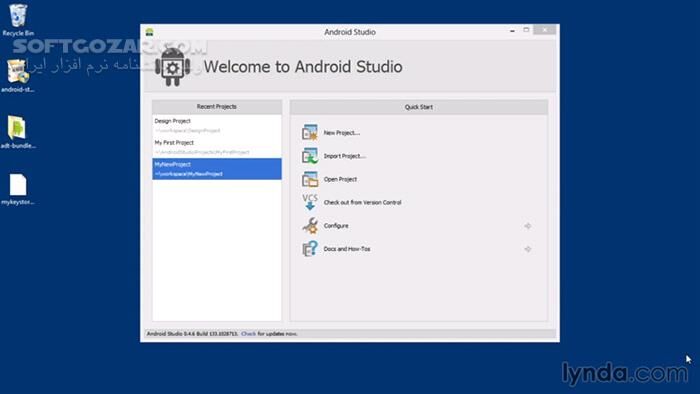 دانلود Lynda - Android Studio First Look - دانلود فیلم آموزش آشنایی با نرم‌افزار اندروید استودیو - سافت گذر